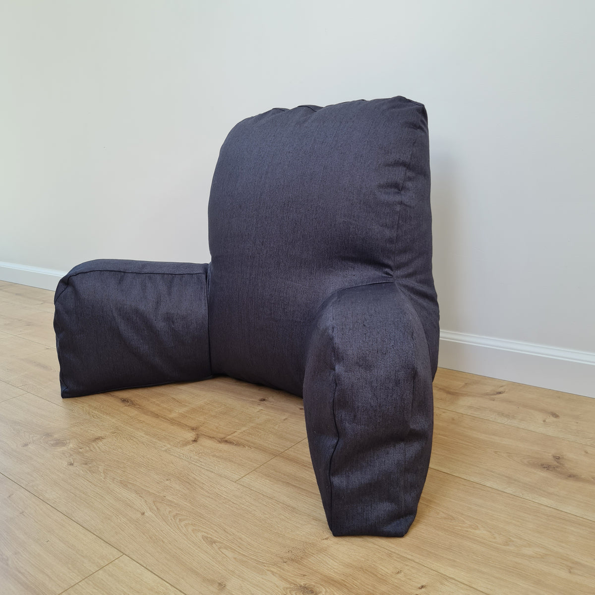 Hemp back cushion filled organic hemp fiber filling with natural linen removable zippered cover