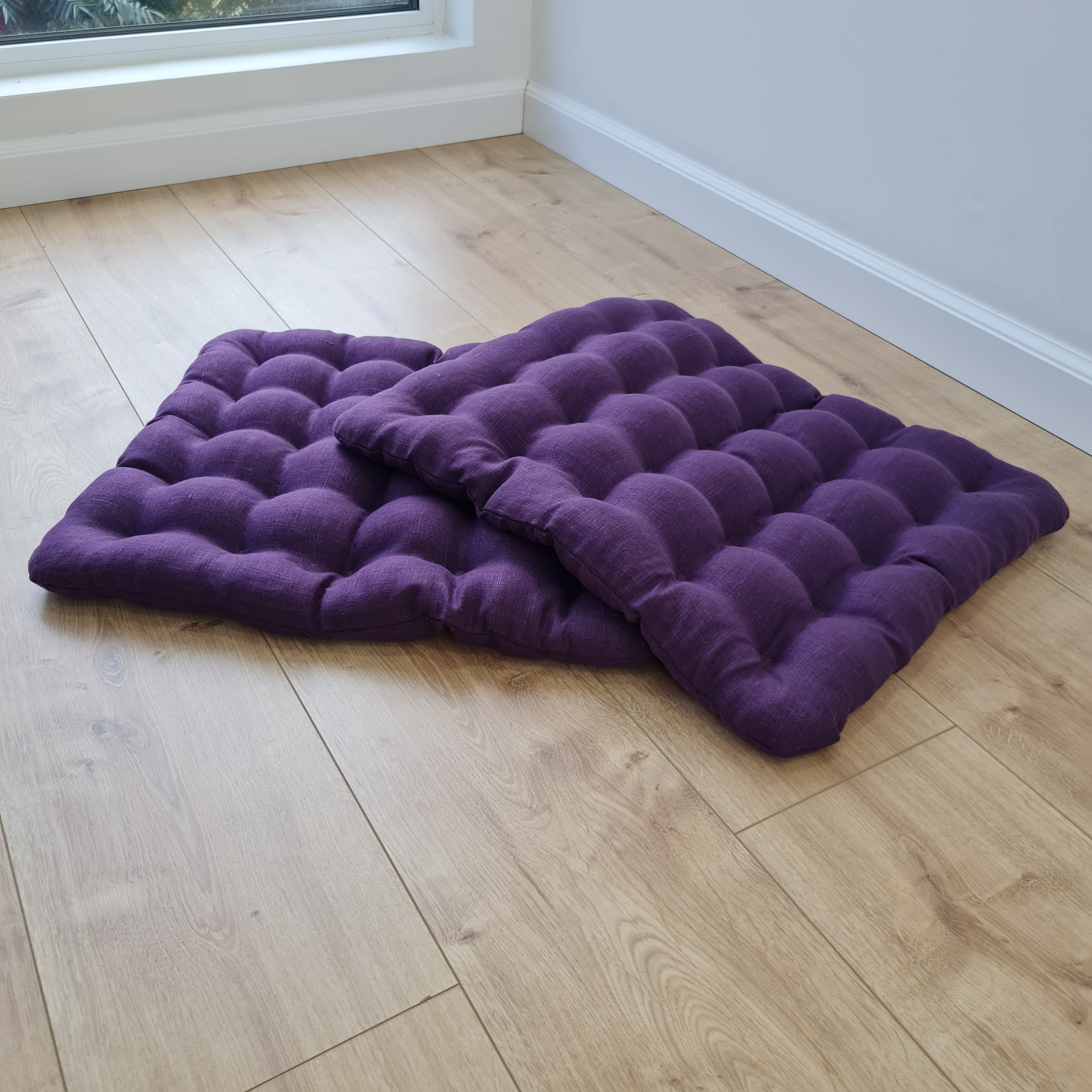 Linen Buckwheat floor cushion Zabuton Organic pillow buckwheat hulls / pillow seat/Meditation Yoga /Natural