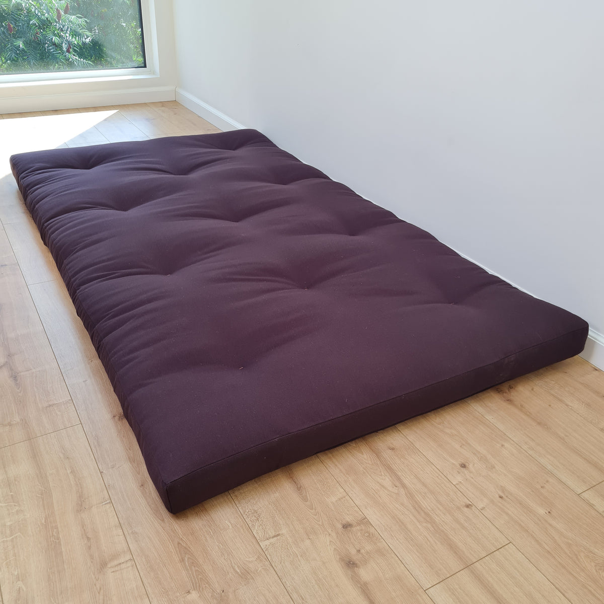 HEMP shikibuton mat Shiki futon 3” thick filled organic hemp fiber filler in natural Cotton fabric Custom Size Hand made