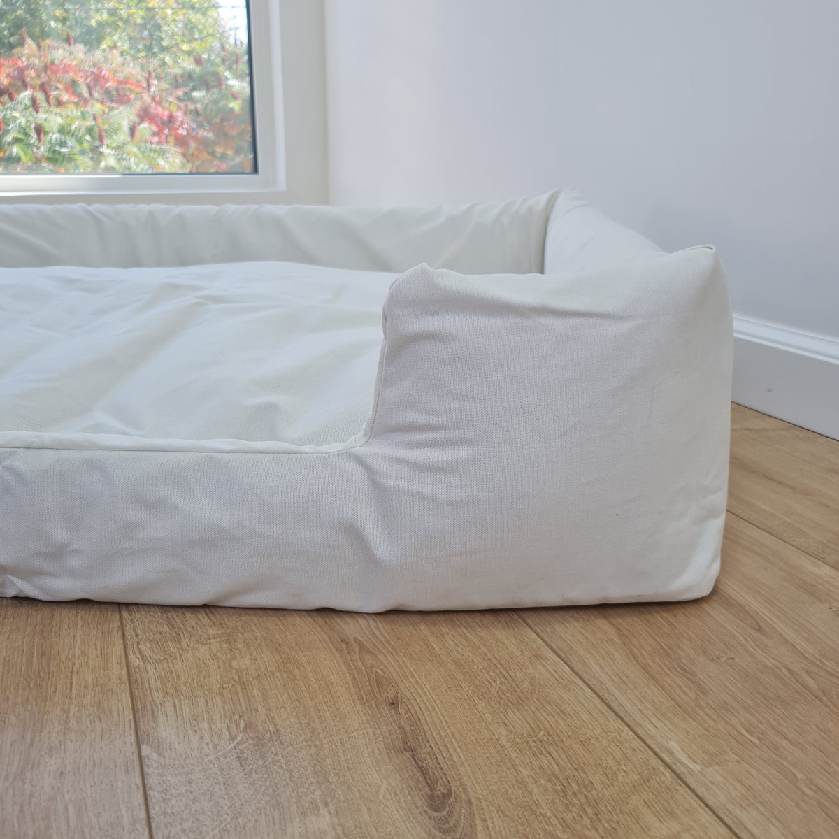 Hemp Pet Bed Removable Washable Natural Mocha cotton Cover Bed Filled Organic Hemp Fiber Filler - Dog Cat Pet Bed Cots Mat Cover
