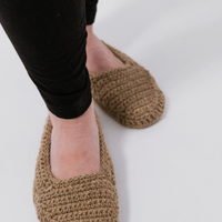 Hemp slippers natural non-dyed hemp yarn