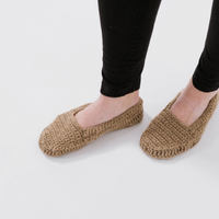 Hemp slippers natural non-dyed hemp yarn