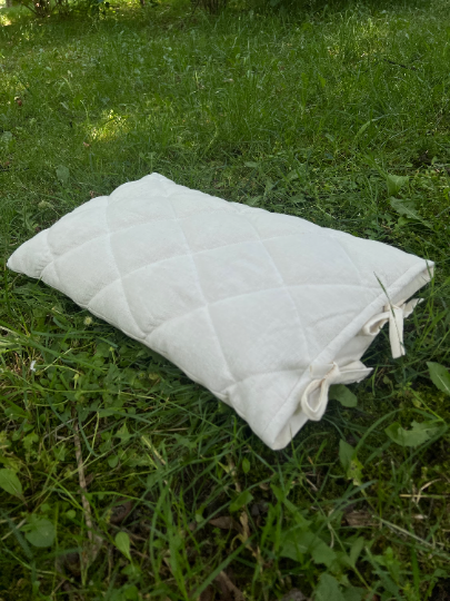 Breathable Hemp Buckwheat Hulls Pillow Hemp Undyed Fabric organic Buckwheat Hulls + Hemp Fiber Eco friendly for sleep