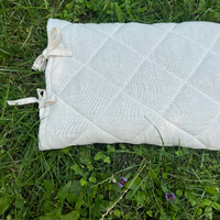Breathable Hemp Buckwheat Hulls Pillow Hemp Undyed Fabric organic Buckwheat Hulls + Hemp Fiber Eco friendly for sleep
