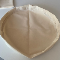 Special listing for Stephanie Ansin three inner cotton covers for Zafu in size D14" x 4.7"H (35x12cm) made of natural undyed cotton