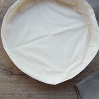 Special listing for Stephanie Ansin three inner cotton covers for Zafu in size D14" x 4.7"H (35x12cm) made of natural undyed cotton