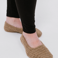 Hemp slippers natural non-dyed hemp yarn