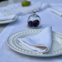White Linen Napkins Custom order napkins, Cloth napkins set, Fabric napkins wedding bulk, Table linens