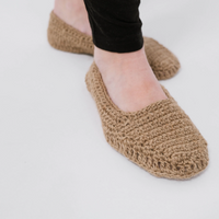 Hemp slippers natural non-dyed hemp yarn