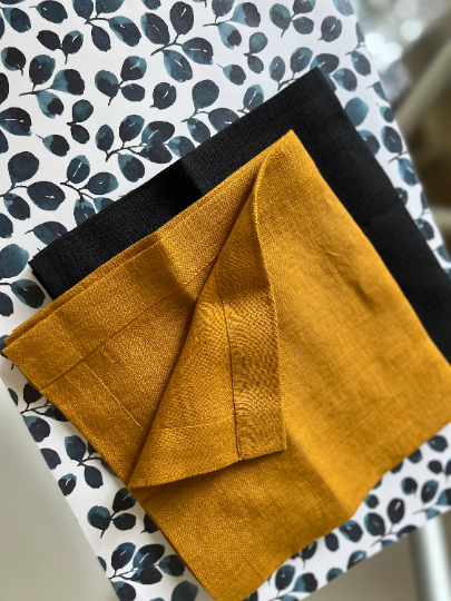 Linen napkins Natural non-dyed Custom order napkins, Cloth napkins set, Fabric napkins wedding bulk, Table linens