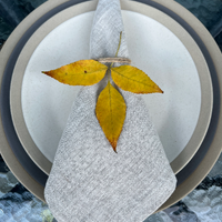 Fall Linen napkins Natural non-dyed Custom order napkins, Cloth napkins set, Fabric napkins wedding bulk, Table linens