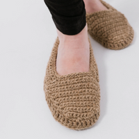 Hemp slippers natural non-dyed hemp yarn