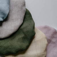Hemp Linen Bowl Covers Hemp Linen fabric container covers