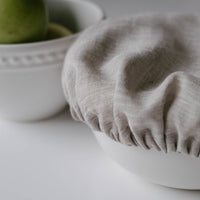 Hemp Linen Bowl Covers Hemp Linen fabric container covers