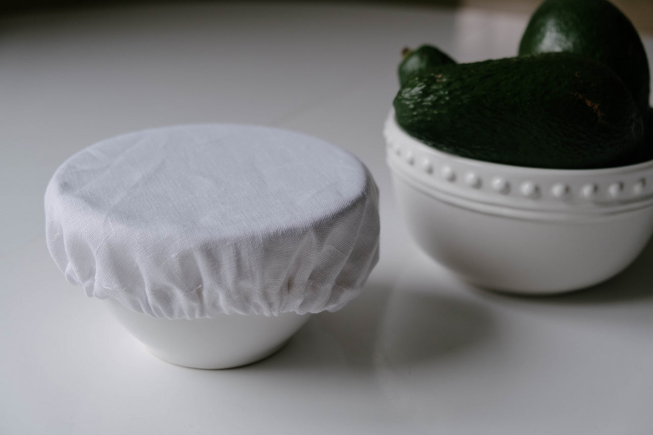 Hemp Linen Bowl Covers Hemp Linen fabric container covers