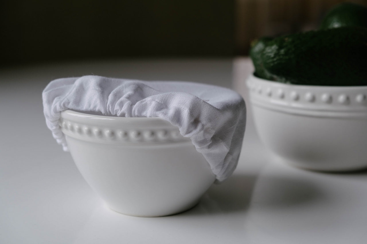 Hemp Linen Bowl Covers Hemp Linen fabric container covers