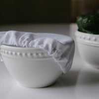 Hemp Linen Bowl Covers Hemp Linen fabric container covers