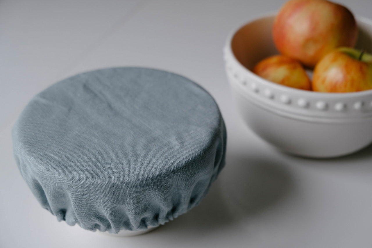 Hemp Linen Bowl Covers Hemp Linen fabric container covers