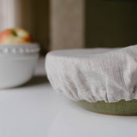 Hemp Linen Bowl Covers Hemp Linen fabric container covers