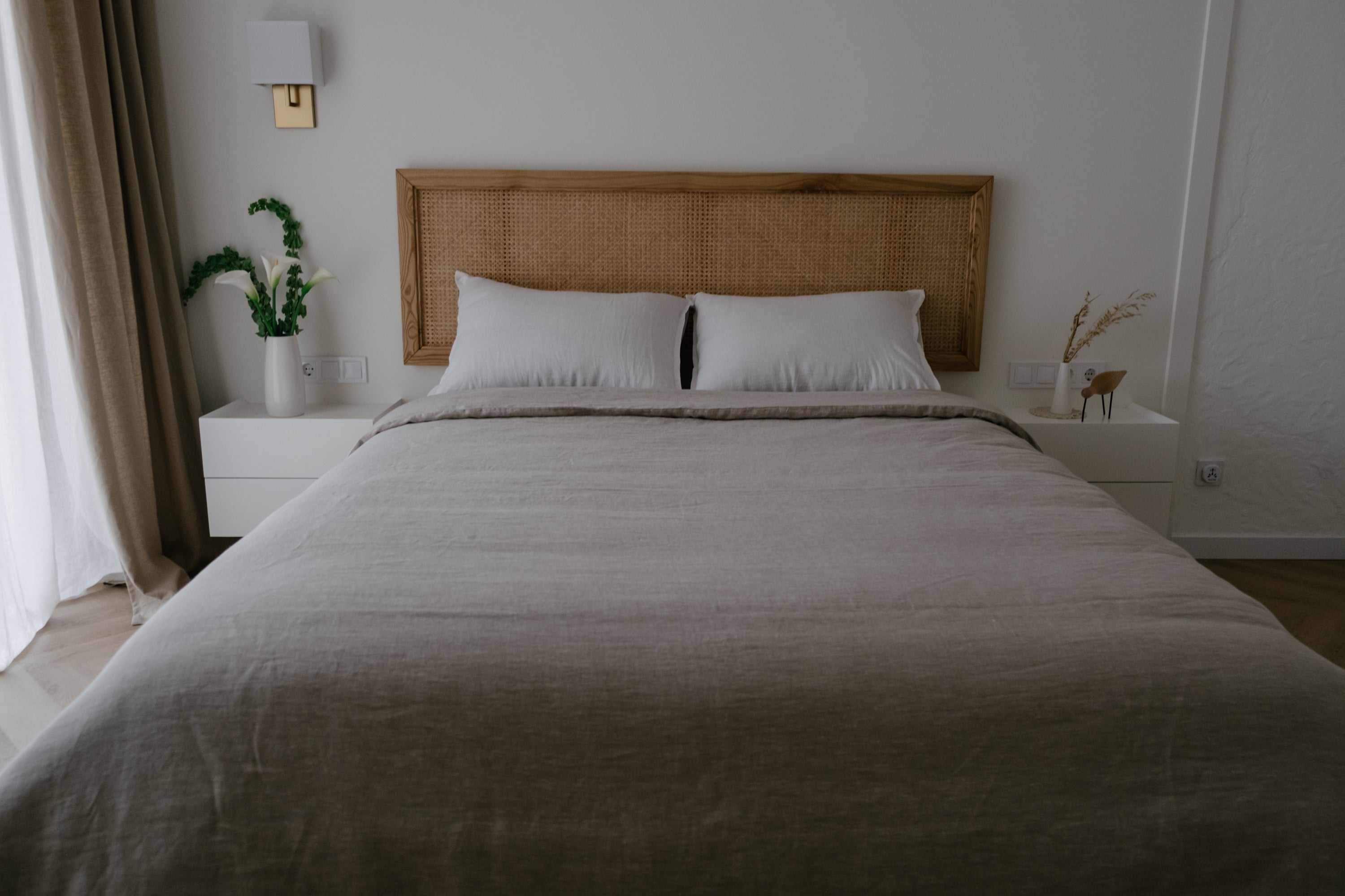 Linen Duvet Cover with zipper Natural Washed 100% Linen Fabric Full Queen King Custom Size