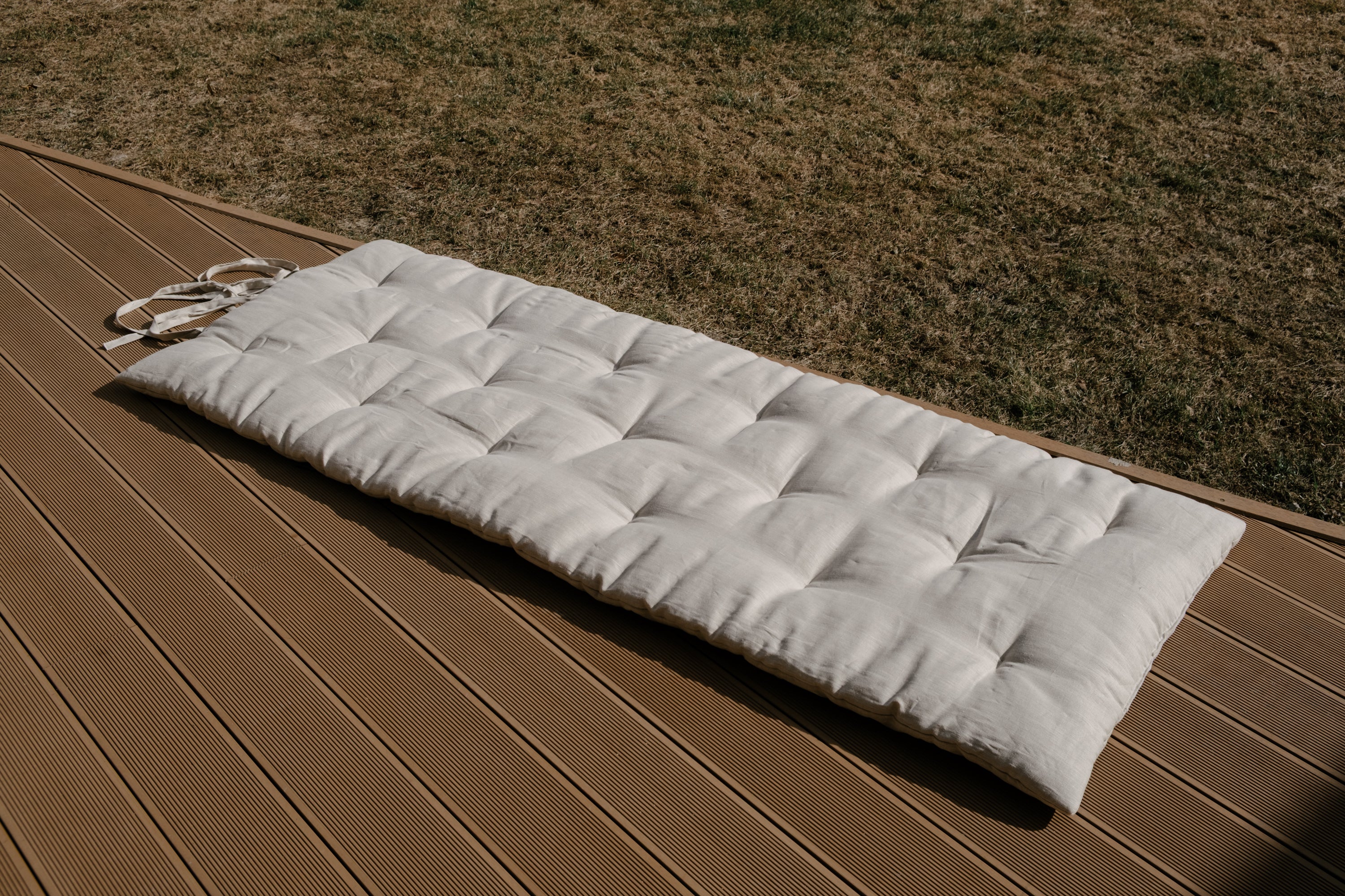 HEMP Linen Topper Protector 1.2” (3 cm) thick filled organic hemp fiber filler Shikibuton Mat in Linen fabric Custom Size Hand made