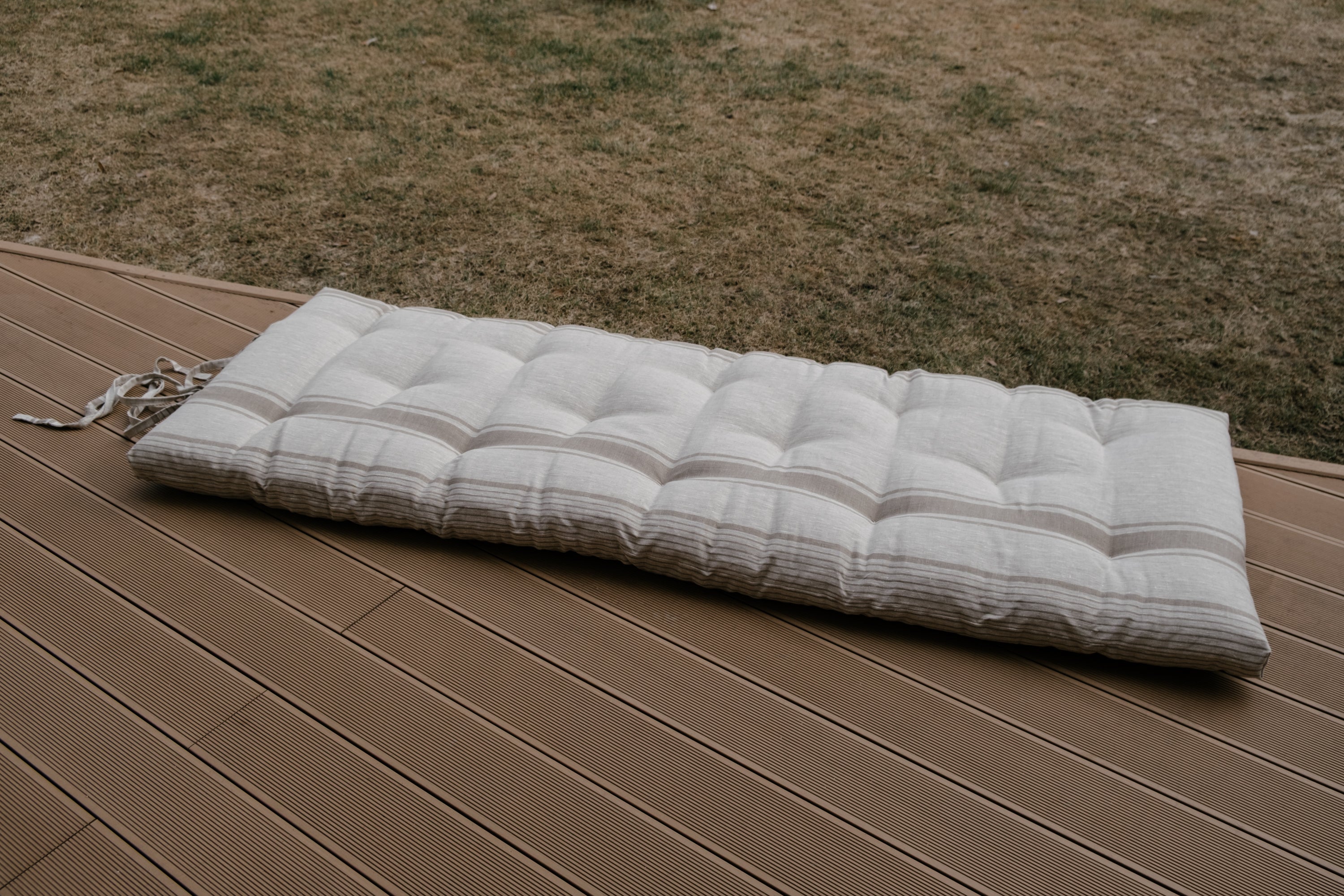 2" Hemp Linen Mattress Topper Mat - Slow Living Comfort Pure Linen & Hemp Fiber Filling Hand made