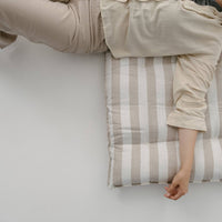 HEMP Linen Topper / Futon / Shikibuton Mat 3” thick filled organic hemp fiber filler in Linen fabric Custom Size Hand made