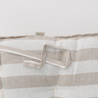 HEMP Linen Topper / Futon / Shikibuton Mat 3” thick filled organic hemp fiber filler in Linen fabric Custom Size Hand made