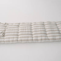 HEMP Linen Topper / Futon / Shikibuton Mat 3” thick filled organic hemp fiber filler in Linen fabric Custom Size Hand made