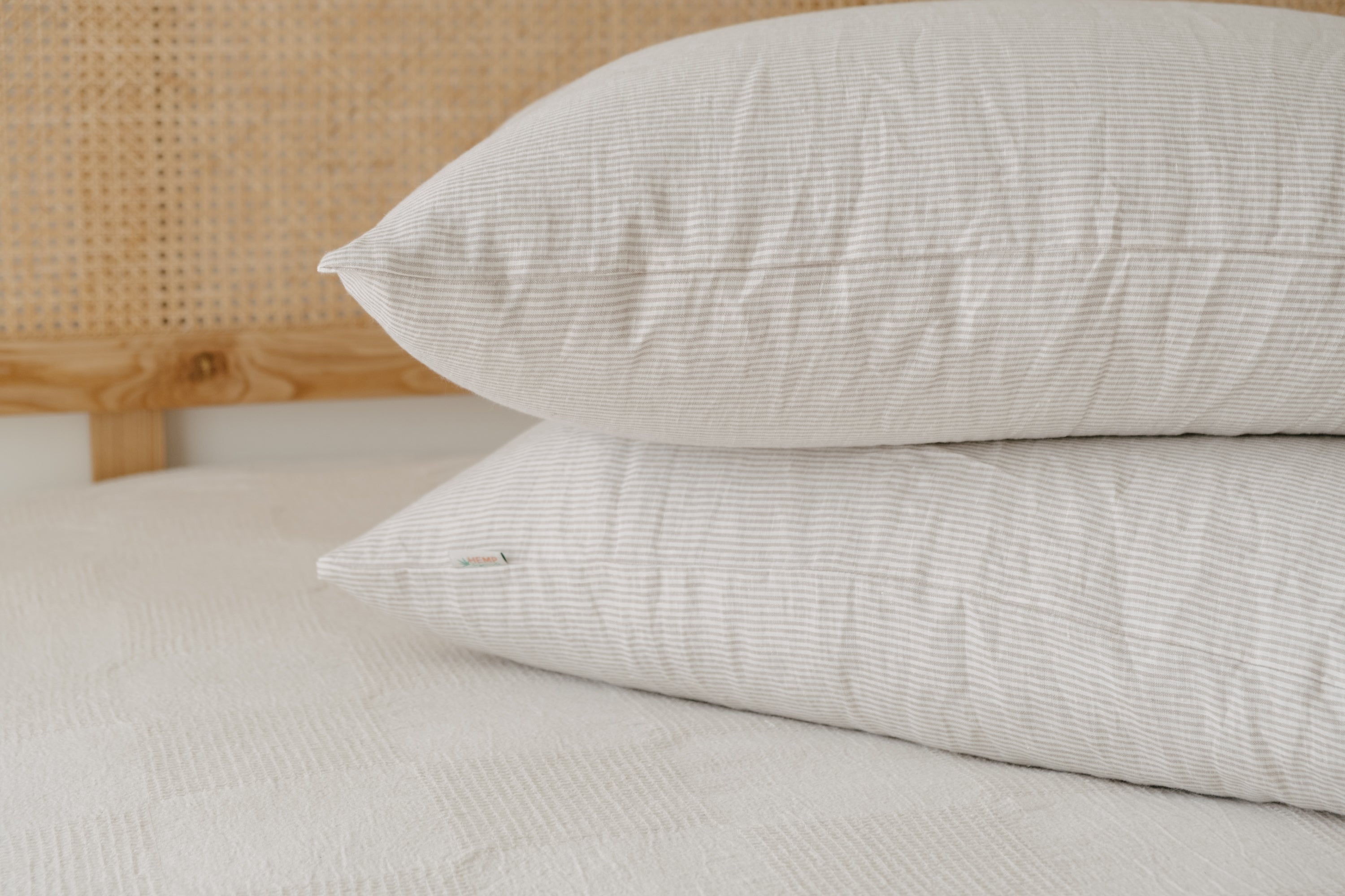 Linen Pillowcases Linen Washed Fabric in Stripe/ White / Green / Black/ Pink Custom sizes Make to order Pillow Cover