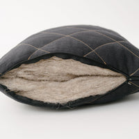 20" x 28" (50x70 cm) Black HEMP Pillow filled organic HEMP FIBER in hemp fabric regulation height/Hemp pillow/ Hypoallergenic Bed Pillow