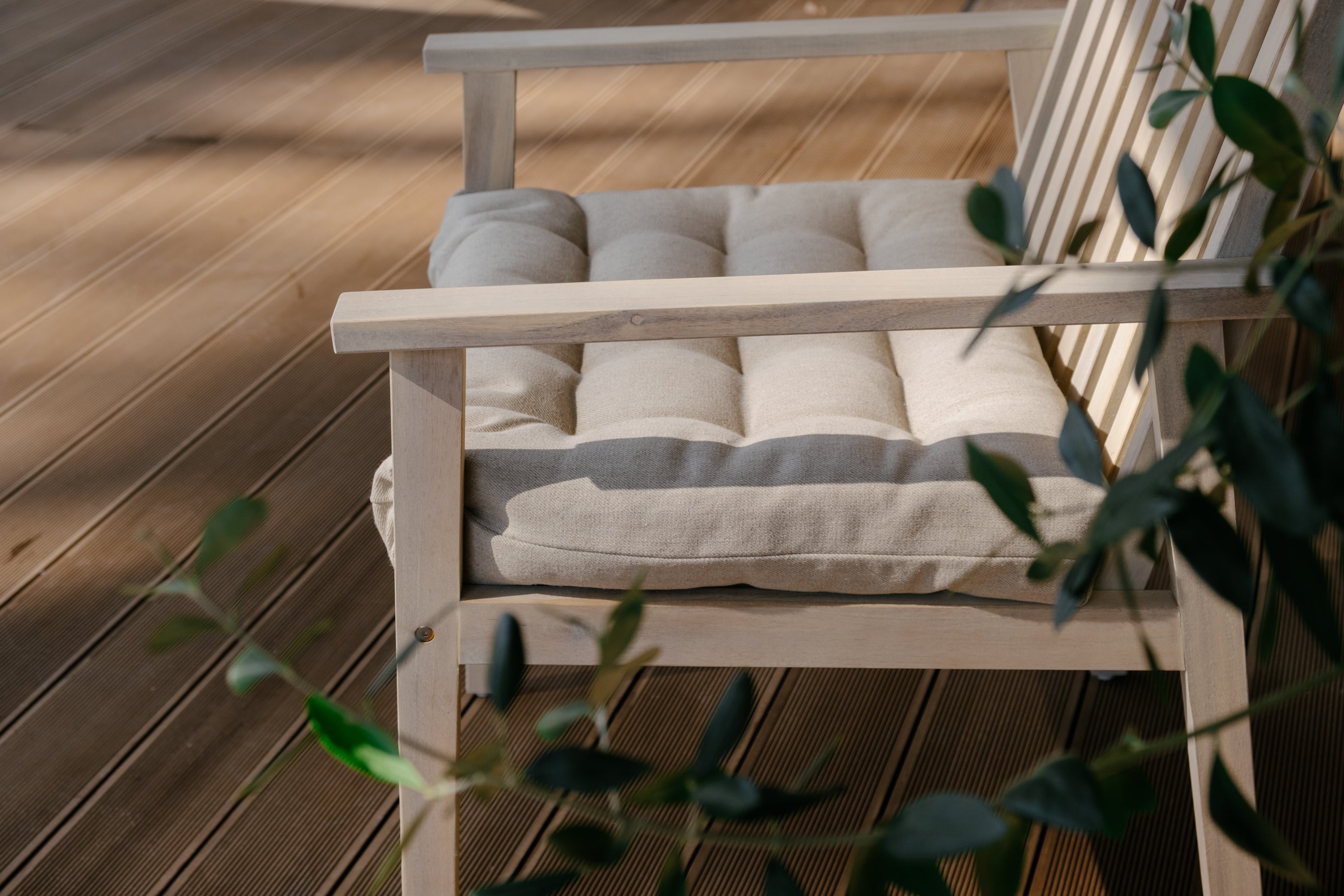Hemp Garden Cushion field organic Hemp Fiber in Natural Linen fabric / Chair Pillow seat / Floor cushion