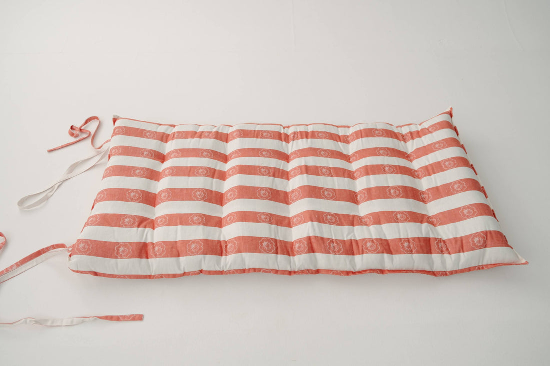 Organic Play mat Crawling mat filled HEMP Fiber in linen fabric playpen Blanky padded