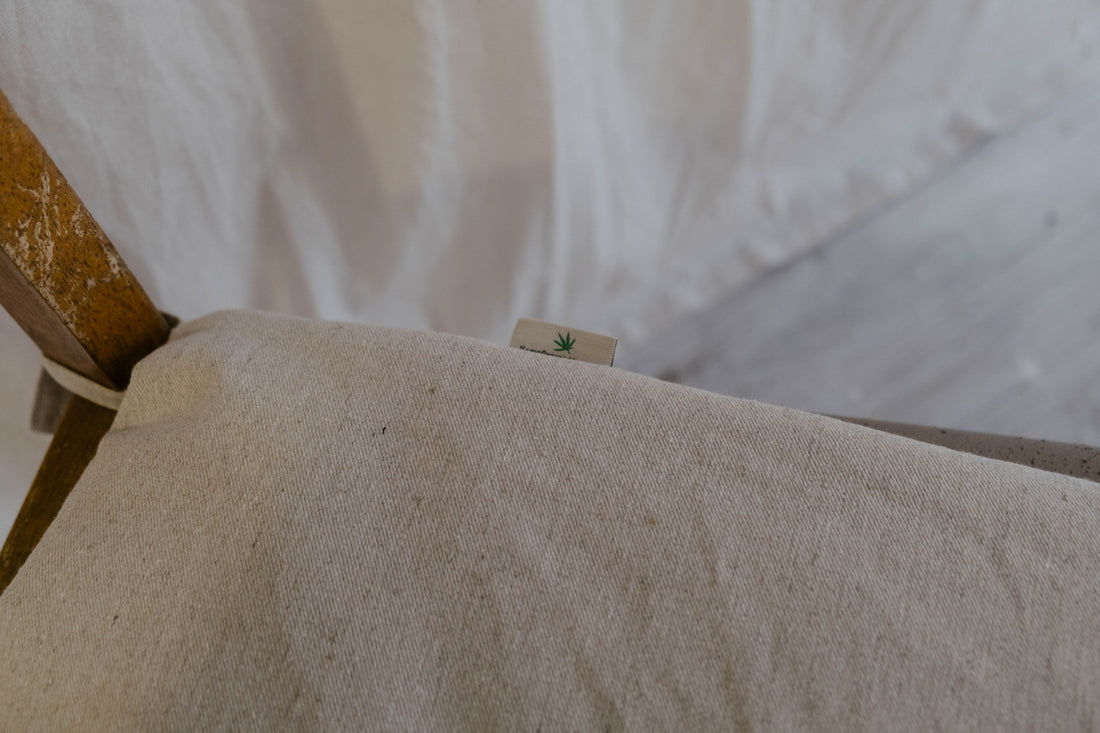 Hemp Linen seat cushion for chair with ties filled organic hemp fiber in natural non dyed linen fabric Chair Cushion Pillow seat