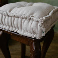 Custom Size Hemp Linen Cushions filled organic Hemp Fiber in Natural non-dyed Linen Fabric / Floor Cushion Pillow Seat Special size