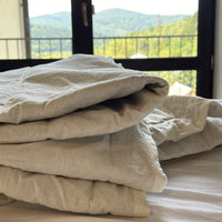 Hemp Blanket Vanilla soft thin and light Hemp fiber in soft washed cotton fabric for hot summer nights extra thin Quilt
