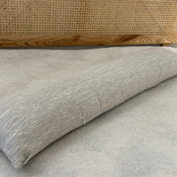 Hemp Body Pillow Filled Breathable Hemp Fiber Filler in Natural Linen Fabric Side Sleeper Support Pillow with regulation height