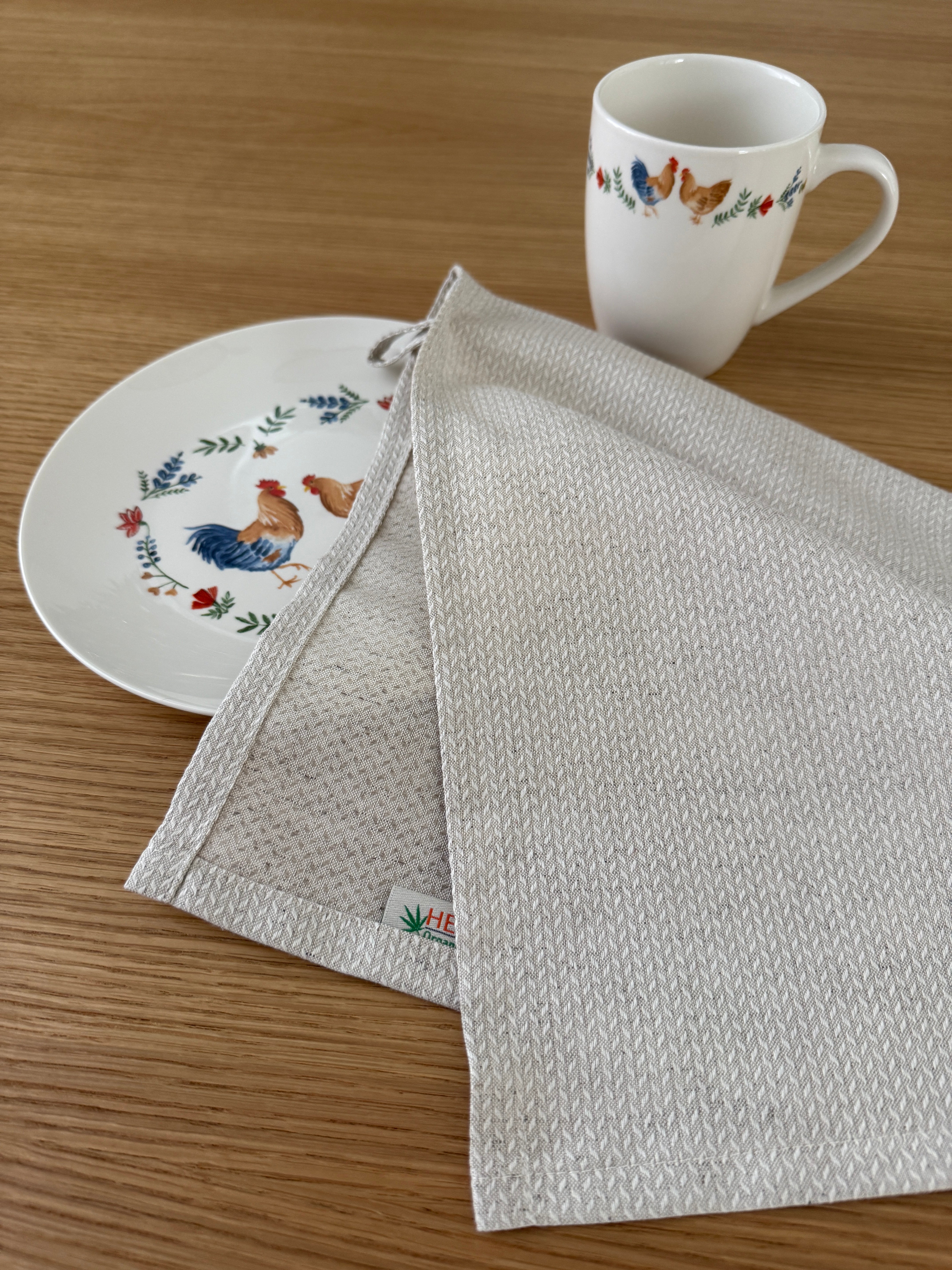 Hemp Kitchen Towel Hand Towel gift Country Side Sustainable hemp towel