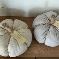 HEMP Linen Home Decor filled Natural Hemp Fiber - Hemp Textile Pumpkins - Naturally Cozy - Eco-Friendly Autumn Decor