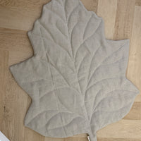 Leaf Hemp Linen Rug filled HEMP Fiber filler Linen fabric Custom size / Color Play Mat Carpet Activity Tummy time mat