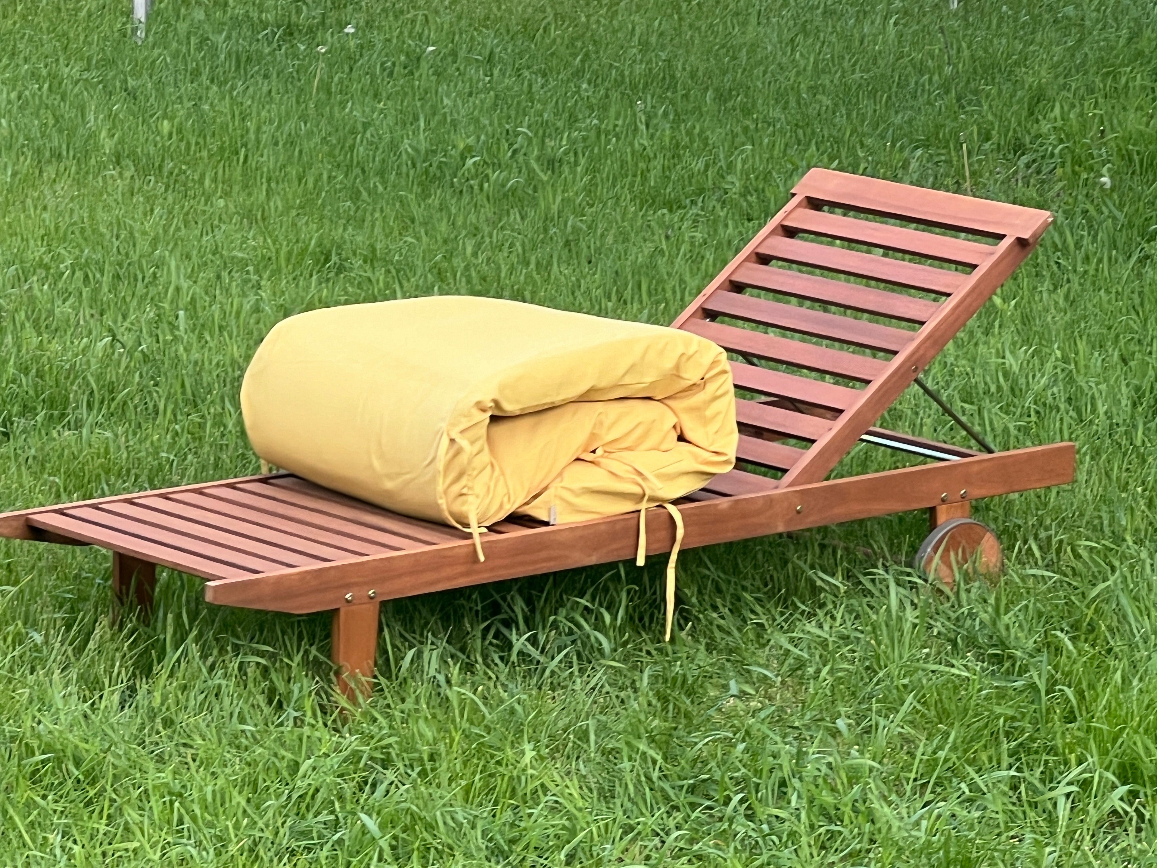 Unique Hemp Сushion for Sunbed with Natural Cotton Cover Sun Lounger Pool Pad Replacement Chair Garden Outdoor Filled organic Hemp fiber