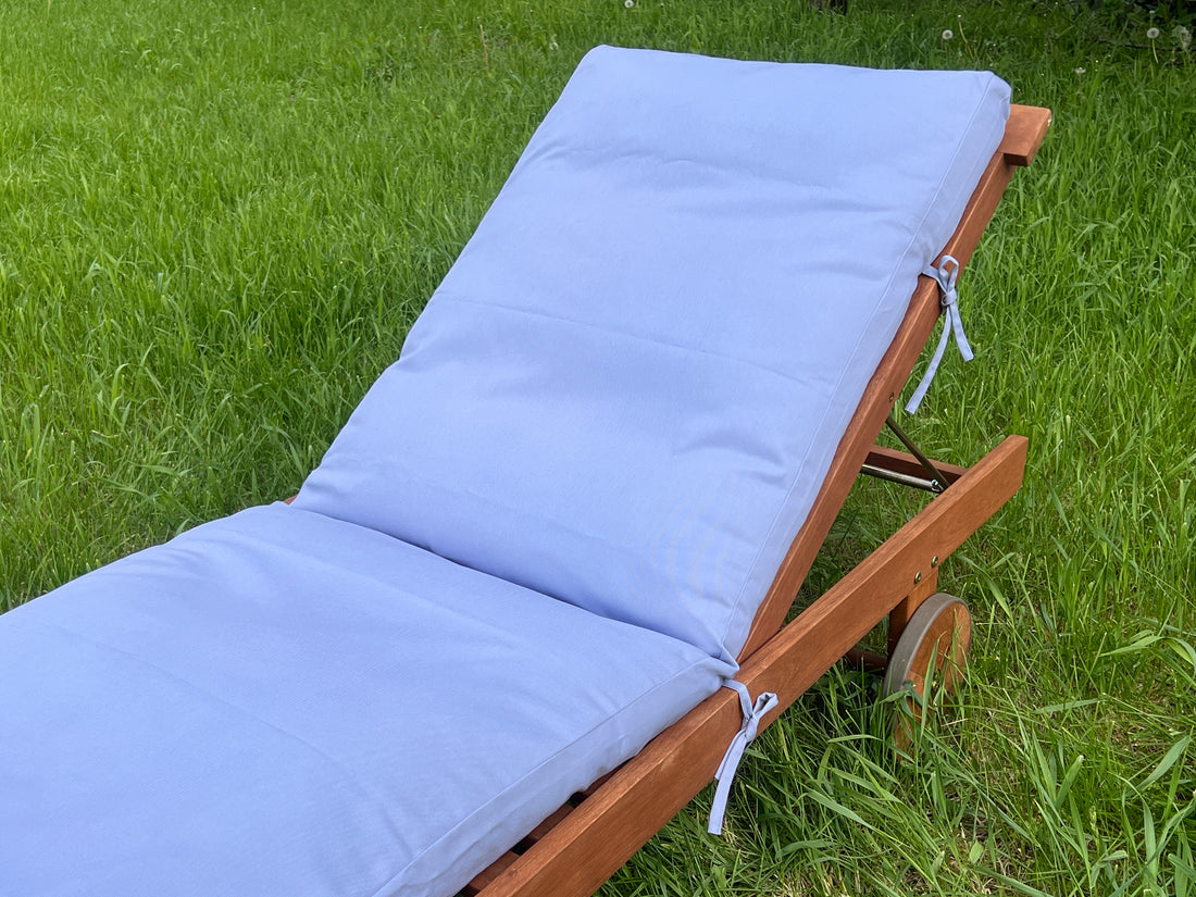 Unique Hemp Сushion for Sunbed with Natural Cotton Cover Sun Lounger Pool Pad Replacement Chair Garden Outdoor Filled organic Hemp fiber