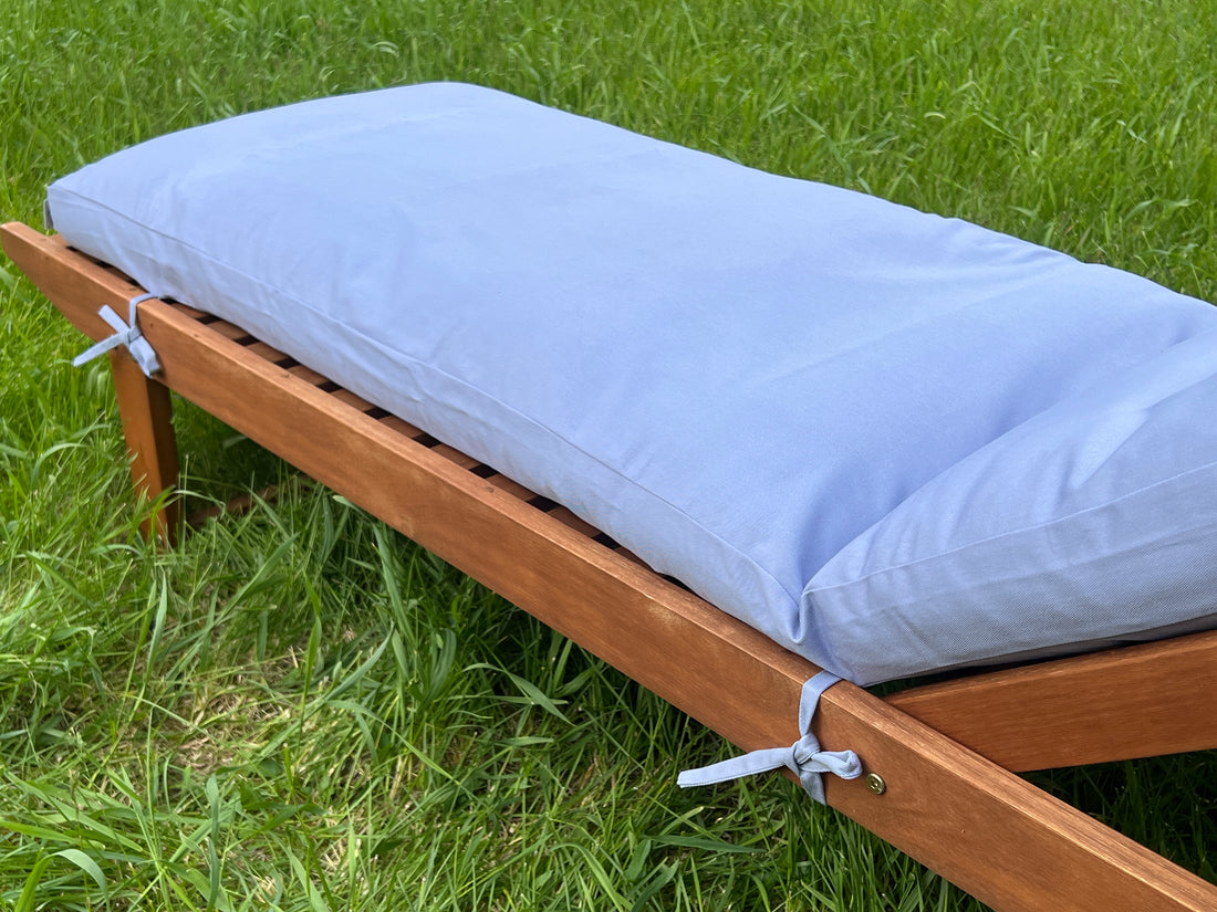 Unique Hemp Сushion for Sunbed with Natural Cotton Cover Sun Lounger Pool Pad Replacement Chair Garden Outdoor Filled organic Hemp fiber