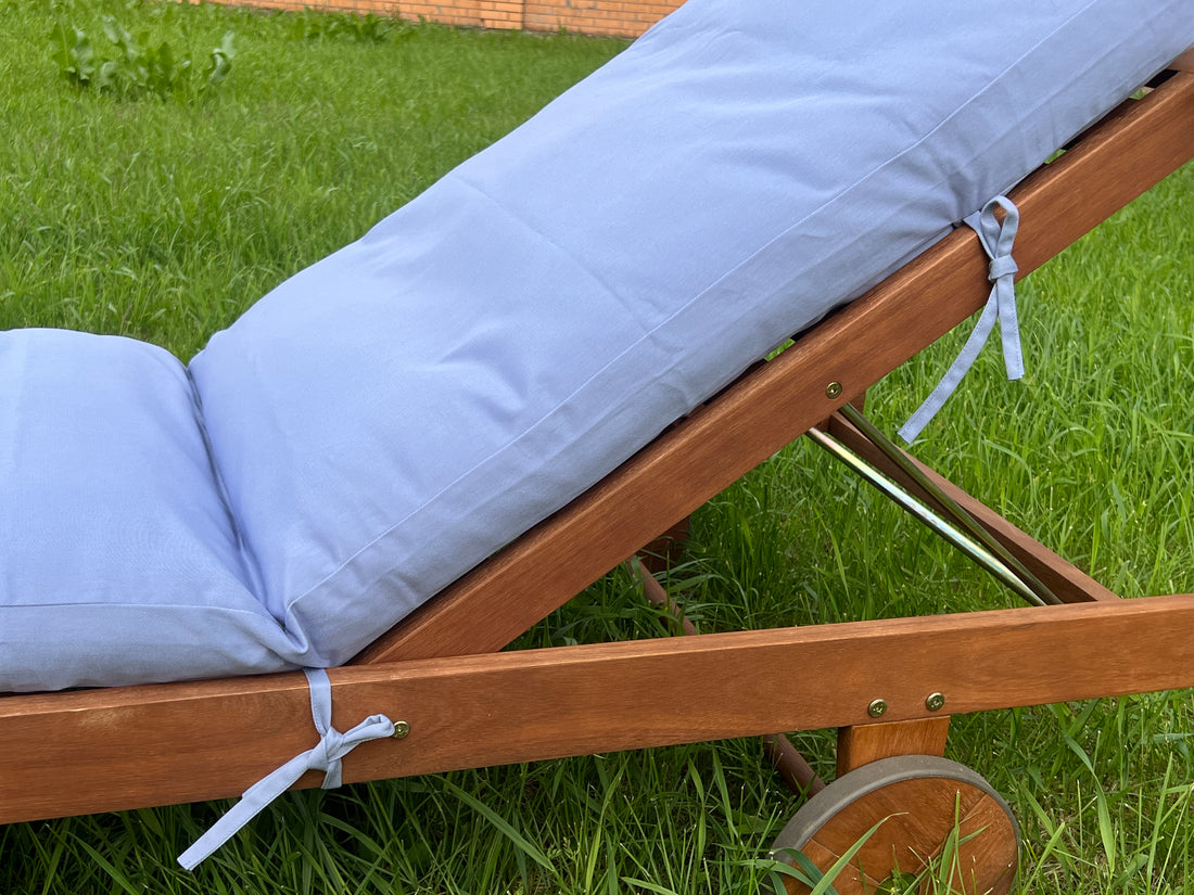 Unique Hemp Сushion for Sunbed with Natural Cotton Cover Sun Lounger Pool Pad Replacement Chair Garden Outdoor Filled organic Hemp fiber