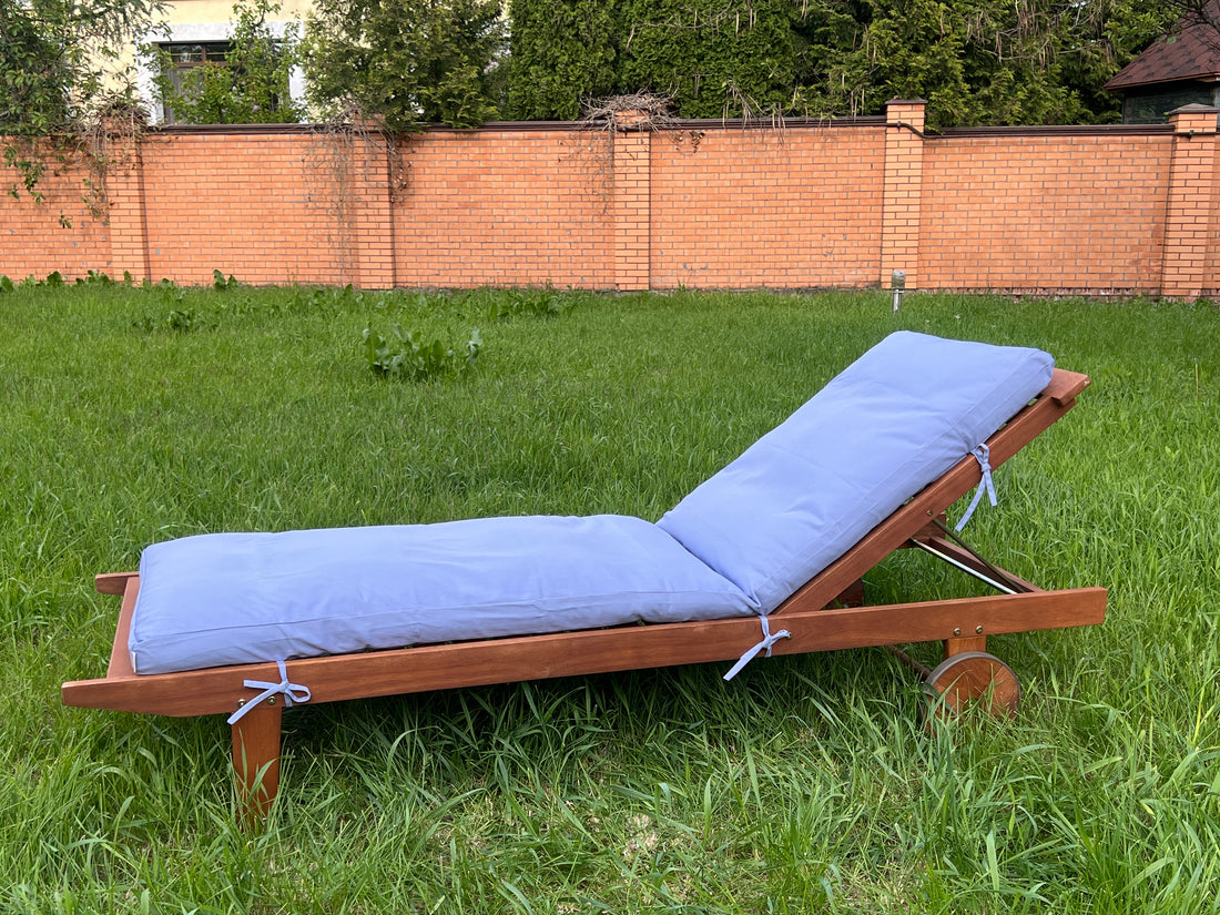 Unique Hemp Сushion for Sunbed with Natural Cotton Cover Sun Lounger Pool Pad Replacement Chair Garden Outdoor Filled organic Hemp fiber