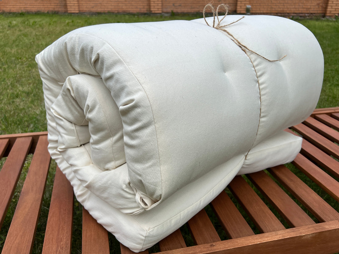 Unique Hemp Сushion for Sunbed with Natural Cotton Cover Sun Lounger Pool Pad Replacement Chair Garden Outdoor Filled organic Hemp fiber