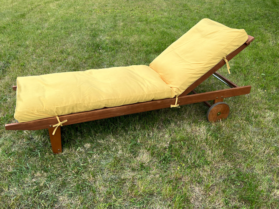 Unique Hemp Сushion for Sunbed with Natural Cotton Cover Sun Lounger Pool Pad Replacement Chair Garden Outdoor Filled organic Hemp fiber