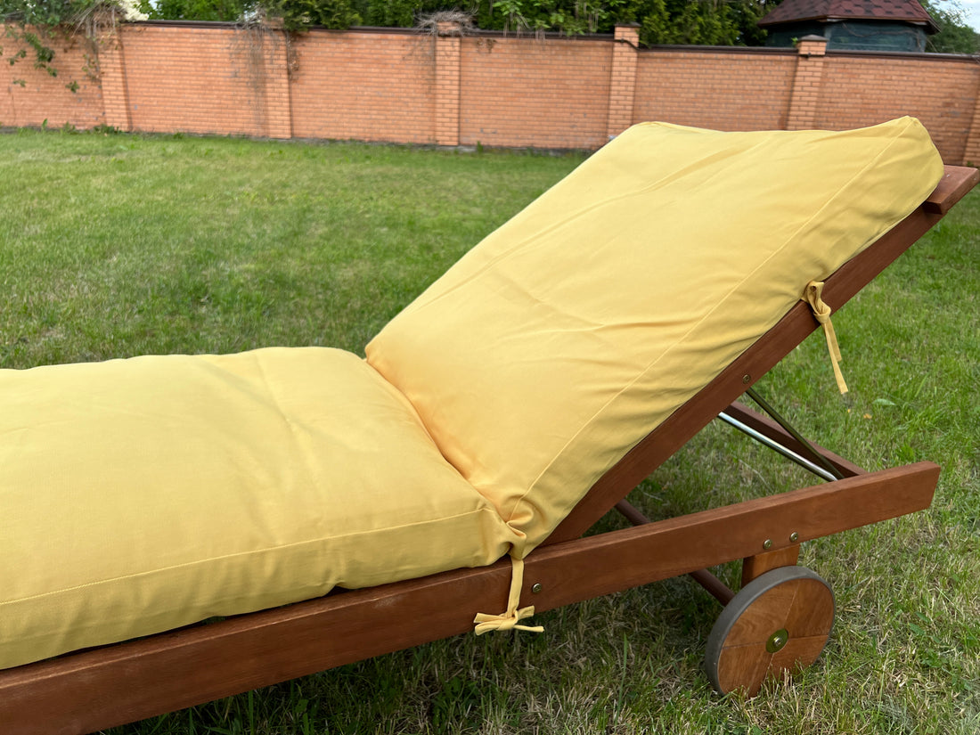 Unique Hemp Сushion for Sunbed with Natural Cotton Cover Sun Lounger Pool Pad Replacement Chair Garden Outdoor Filled organic Hemp fiber