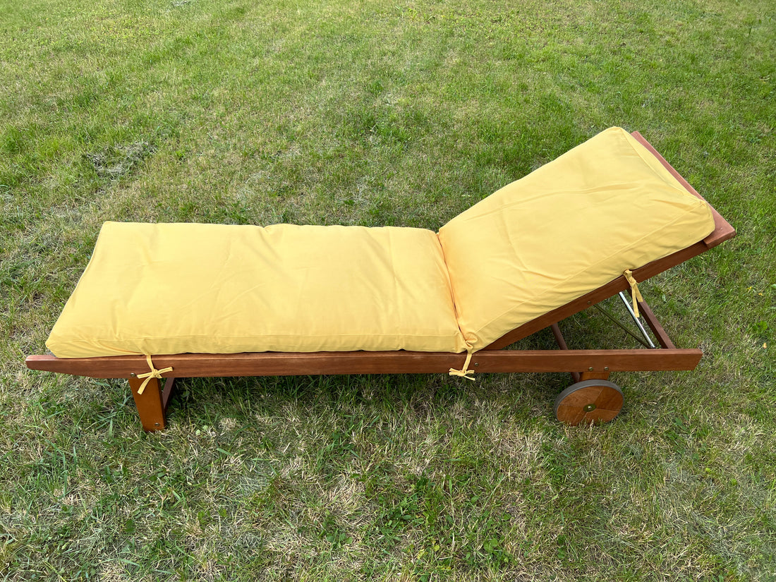 Unique Hemp Сushion for Sunbed with Natural Cotton Cover Sun Lounger Pool Pad Replacement Chair Garden Outdoor Filled organic Hemp fiber