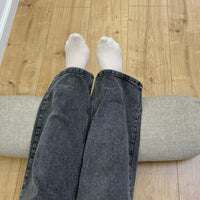 Hemp Linen Bolster filled organic Buckwheat hulls yoga pillow Meditation pillow natural non dyed Linen / Hemp fabric